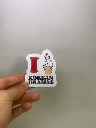 Ímã Decorativo I LOVE KOREAN DRAMAS