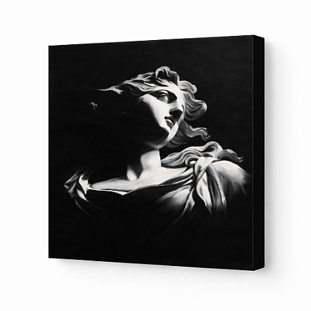 Painel Pintado à Mão 50x50 - Estátua