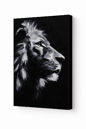 Painel Pintado à Mão 20x30 - Lion