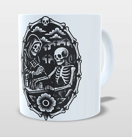 Caneca Tatuador Caveira