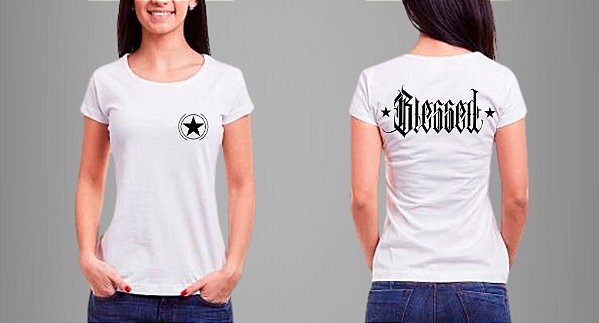 Camiseta Feminina Blessed