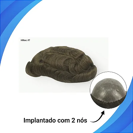 DUPLICADO - Protese capilar micro pele Hilton 20X25 COR: 7