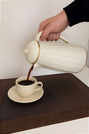 Garrafa Térmica Café Chá Branca 1l Carrossel Wolff Branco