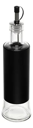 Garrafa Para Azeite Galheteiro Preto Vidro 300ml Wolff