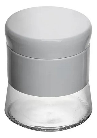 Porta Mantimentos Tempero Branco Vidro 400ml Versatile Wolff Branco