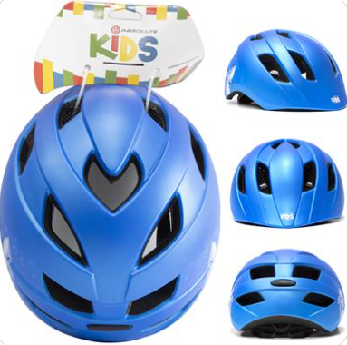 CAPACETE ABSOLUTE KIDS ROLL AZUL TUBARÃO