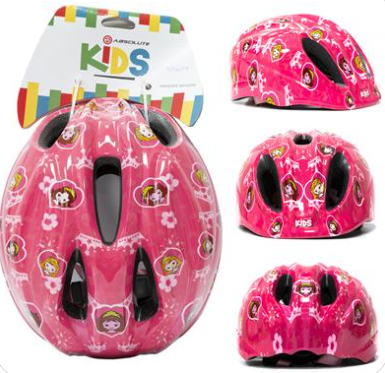 CAPACETE ABSOLUTE KIDS DANCE ROSA PRINCESA