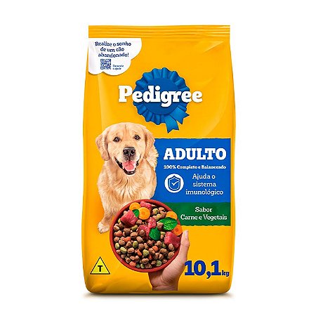 Ração Pedigree Carne e Vegetais Cães Adultos Raças Médias e Grandes 15Kg