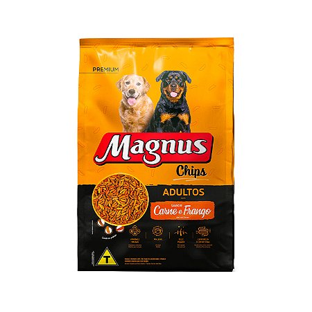 Ração Magnus Chips para Cães Adultos 15kg ou 20kg