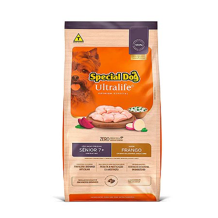 Ração Special Dog Ultralife Frango para Cães Sênior de Raças Pequenas