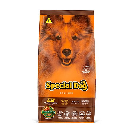 Ração Special Dog Premium Vegetais Pró para Cães Adultos 15kg ou 20kg