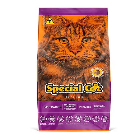 Special Cat Premium para Gatos Adultos Castrados 10kg E 20kg
