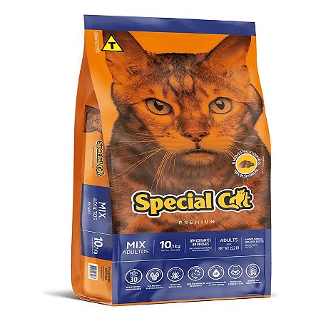 Ração Special Cat Mix Premium Para Gatos Adultos 10,1kg e 20kg