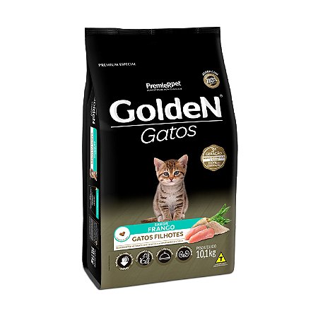 Ração Golden para Gatos Filhotes Sabor Frango 10kg