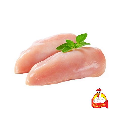 Filé de Peito de Frango Sem Sassami Congelado Canção Kg