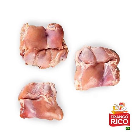 Filé de Coxa Com Sobrecoxa de Frango Congelado Rico - Caixa 20 Kg