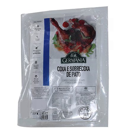 Coxa Com Sobrecoxa de Pato Congelada Villa Germania - Caixa 10 Kg