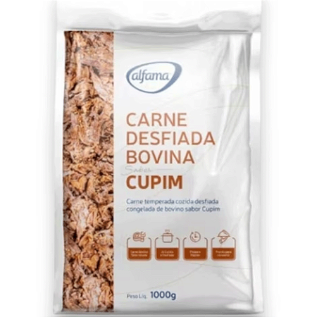 Cupim Bovino Desfiado Congelado Alfama 1kg - Caixa 6 Kg