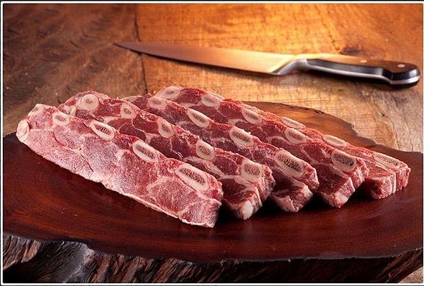 Assado de Tiras do Dianteiro Bovino Black Angus Congelado VPJ - Caixa 10 kg