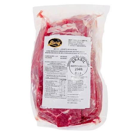 Bife Bovino Lagarto Mrd Congelado Burg - Caixa 15 Kg