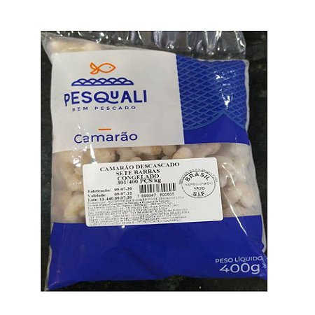 Camarão 7 Barbas Descascado Congelado Pesquali - Caixa 10 Kg