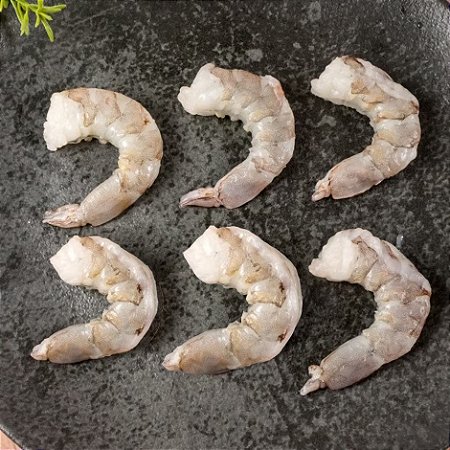 Camarão Cinza Descascado Evicerado 26/30 Congelado IQF Seven Food - Caixa 10 KG