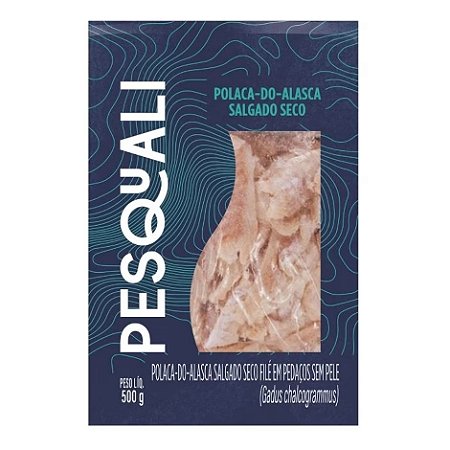 Polaca Salgada em Pedaços Resfriada Pesquali 500g - Caixa 10 Kg