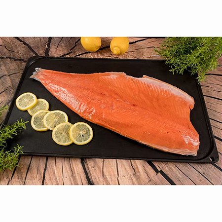 Filé de Salmão 2000up Congelado Iqf Pesquali - Caixa 10 Kg