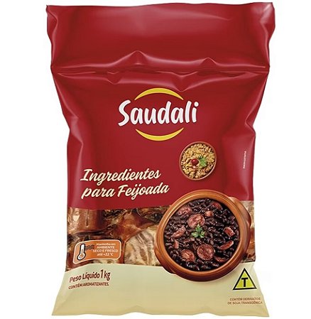 Suíno Kit para Feijoada Saudali 1kg / Forn. Classe D - Caixa 10 Kg