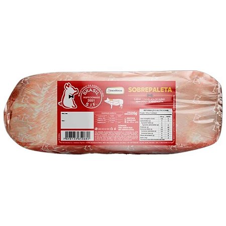 Copa de Lombo Suíno sem Osso Sobrepaleta Congelada Excelencia / Forn. Classe D - Caixa 22 Kg