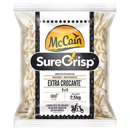 Batata Surecrisp 9Mm Congelado Mccain N 2,5kg / Forn. Classe D - Caixa 15 Kg