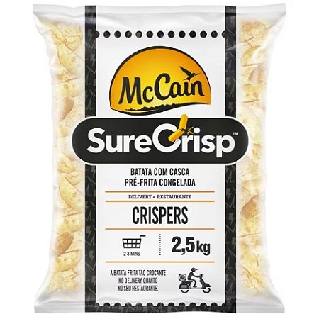 Batata Crispers Congelado Mccain N 2,5kg / Forn. Classe D - Caixa 12,5 Kg
