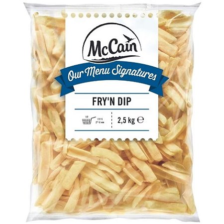 Batata Canoa Congelado Mccain N 2,5kg / Forn. Classe D - Caixa 15 Kg