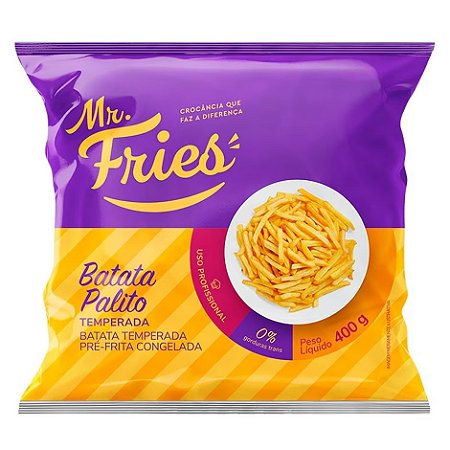 Batata 10Mm Congelado Mr Fries I 400g / Forn. Classe D - Caixa 25 unidades