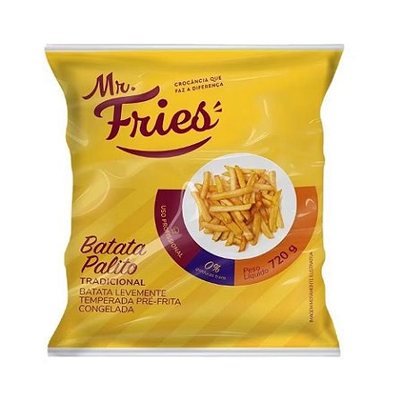 Batata 9Mm Congelado Mr Fries I 720g / Forn. Classe D - Caixa 14 unidades