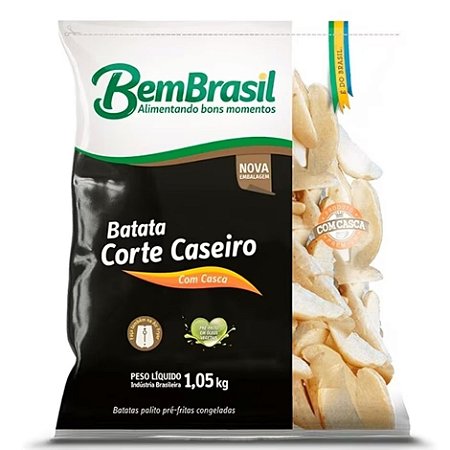 Batata Rustica Congelado Bem Brasil 1,05kg / Forn. Classe D - Caixa 14,7 Kg