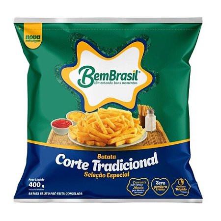 Batata 9Mm Bem Brasil 400g / Forn. Classe D - Caixa 36 unidades