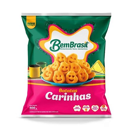 Batata Carinhas Congelado Bem Brasil 400g / Forn. Classe D - Caixa 24 unidades