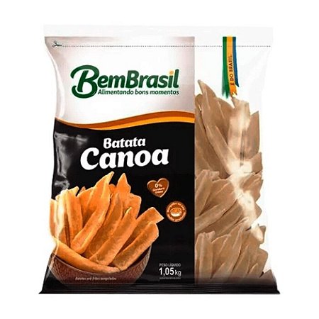 Batata Canoa Congelado Bem Brasil 1,05kg / Forn. Classe D - Caixa 14,7 Kg