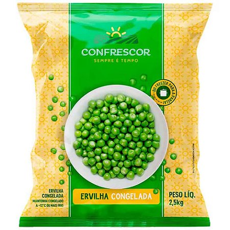Ervilha Congelada Iqf Confrescor 2,5kg / Forn. Classe D - Caixa 10 Kg