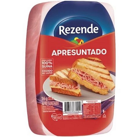 Apresuntado Retangular Resfriado Rezende 3,5kg - Caixa 17,5 Kg