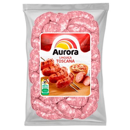 Linguiça Toscana Congelada Aurora - Caixa 5 kg