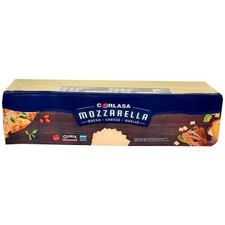 Queijo Mussarela Corlasa 3,5kg / Forn. Classe D - Caixa 14 Kg