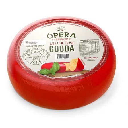 Queijo Gouda Resfriado Ópera 3kg / Fron. Classe D - Caixa 6 Kg