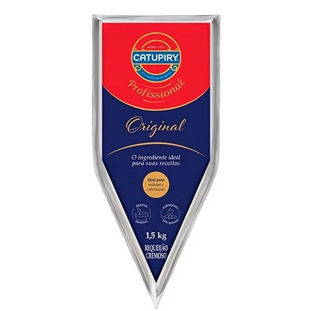 Requeijão Creme Tradicional Resfriado Catupiry 1,5kg / Forn. Classe D - Caixa 4 unidades
