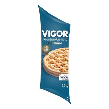 Requeijão Resfriado Vigor 1,5kg / Forn. Classe D - Caixa 5 unidades