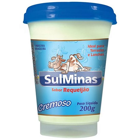 Requeijão Resfriado Sulminas 200g / Forn. Classe D - Caixa 20 unidade