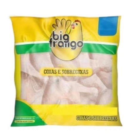 Filé de Coxa de Frango com Sobrecoxa Pacote Congelado Big Frango 1kg / Forn. Classe D - Caixa 18 Kg
