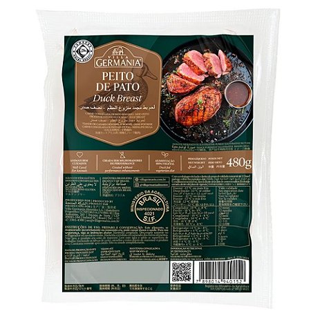 Filé Peito Pato Congelado Villa Germania 2x200g - Caixa 6,4 Kg