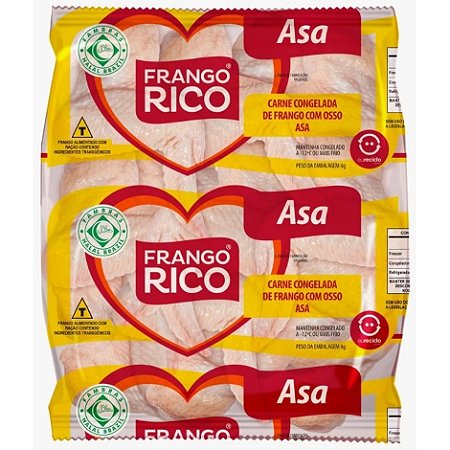 Asa de Frango Congelada Rico / Forn. Classe D - Caixa 20 kg